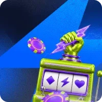 Mosaico de la sala de juegos de jugabet.cl con una máquina tragamonedas y una mano sosteniendo una ficha.