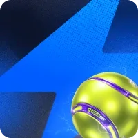 Mosaico «Tenis» de jugabet.cl con una pelota de tenis verde partida por un rayo.